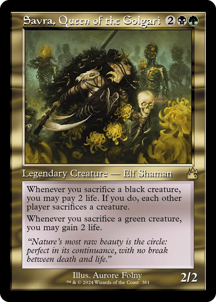 Savra, Queen of the Golgari — Ravnica Remastered — Magic: The Gathering