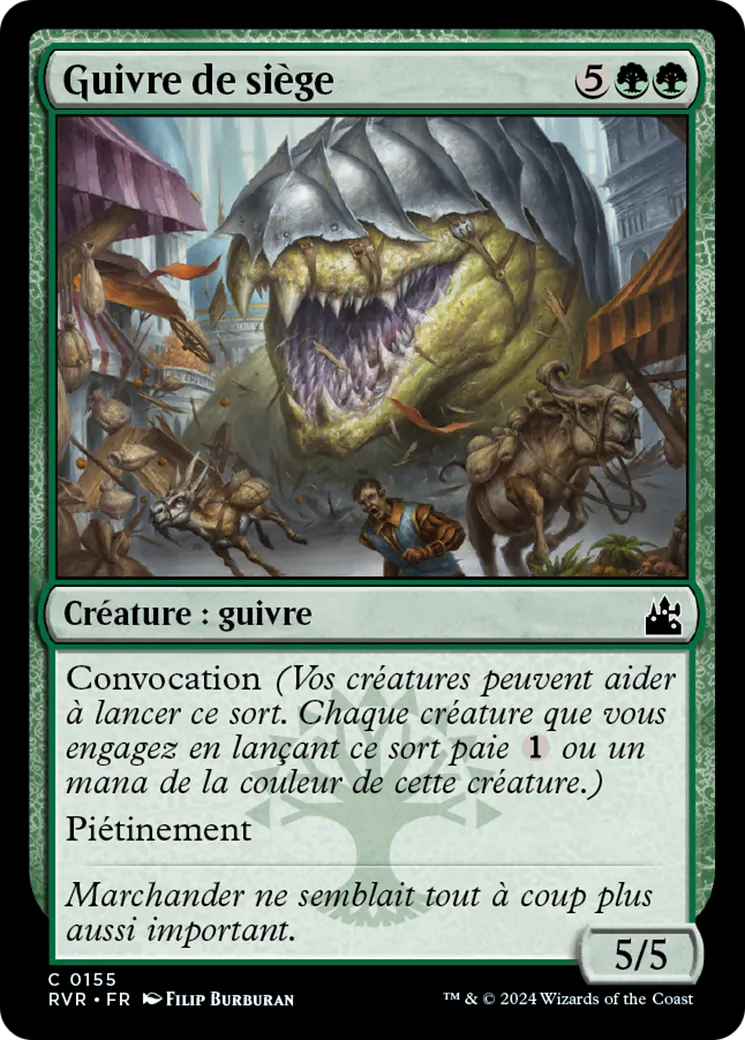 Guivre de siège — Ravnica Remastered — Magic: The Gathering