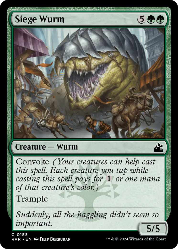 Siege Wurm — Ravnica Remastered — Magic: The Gathering