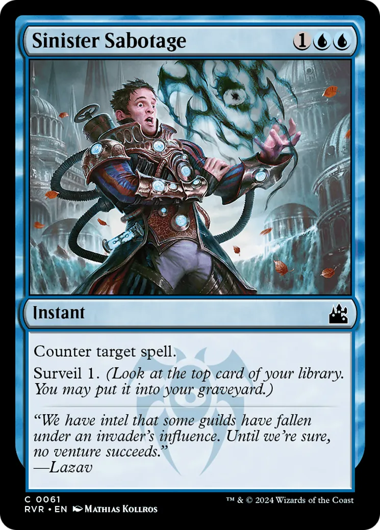 Sinister Sabotage — Ravnica Remastered — Magic: The Gathering