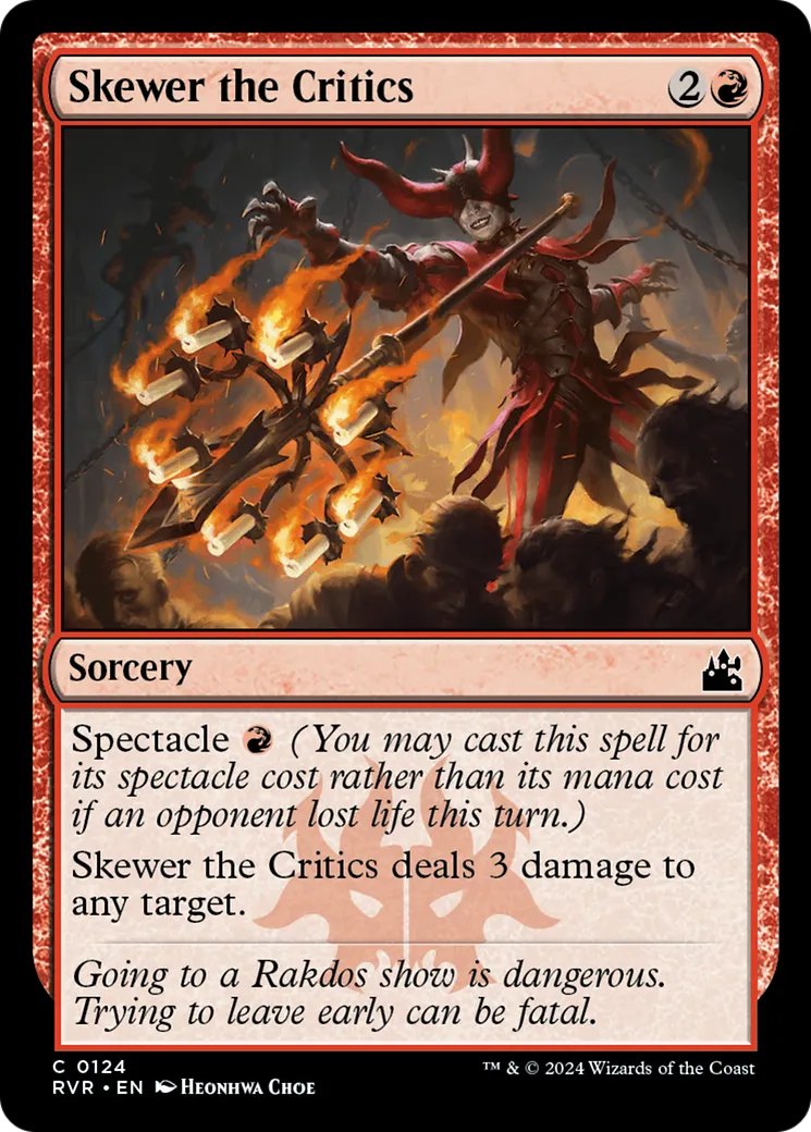 Skewer the Critics — Ravnica Remastered — Magic: The Gathering