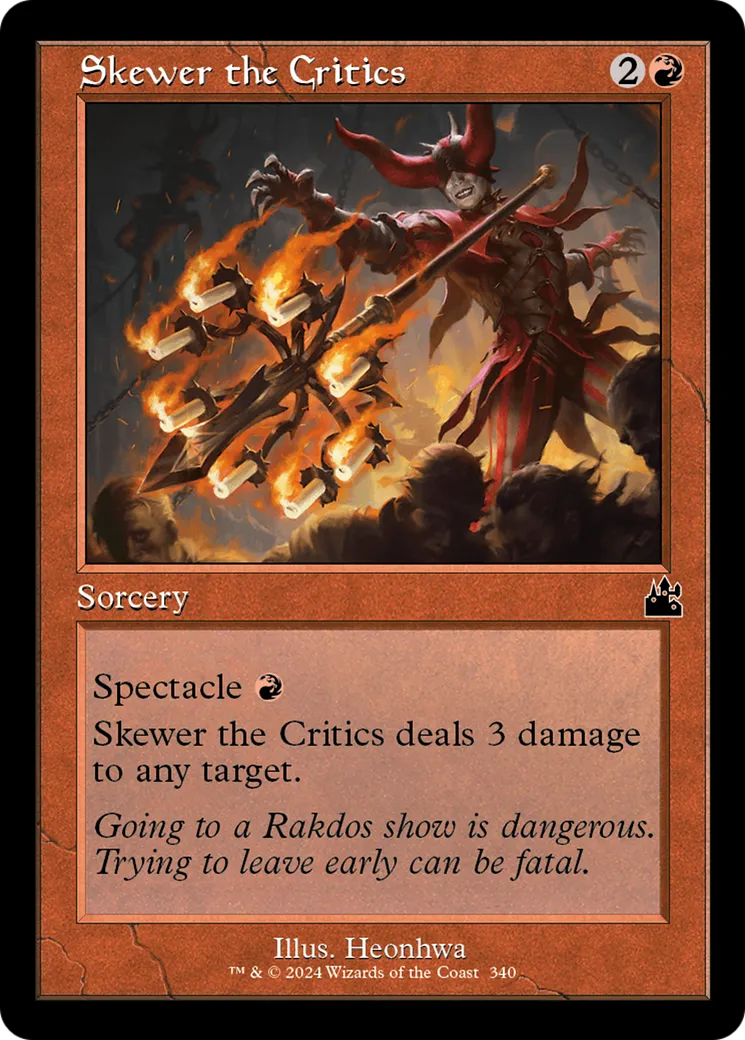 Skewer the Critics — Ravnica Remastered — Magic: The Gathering