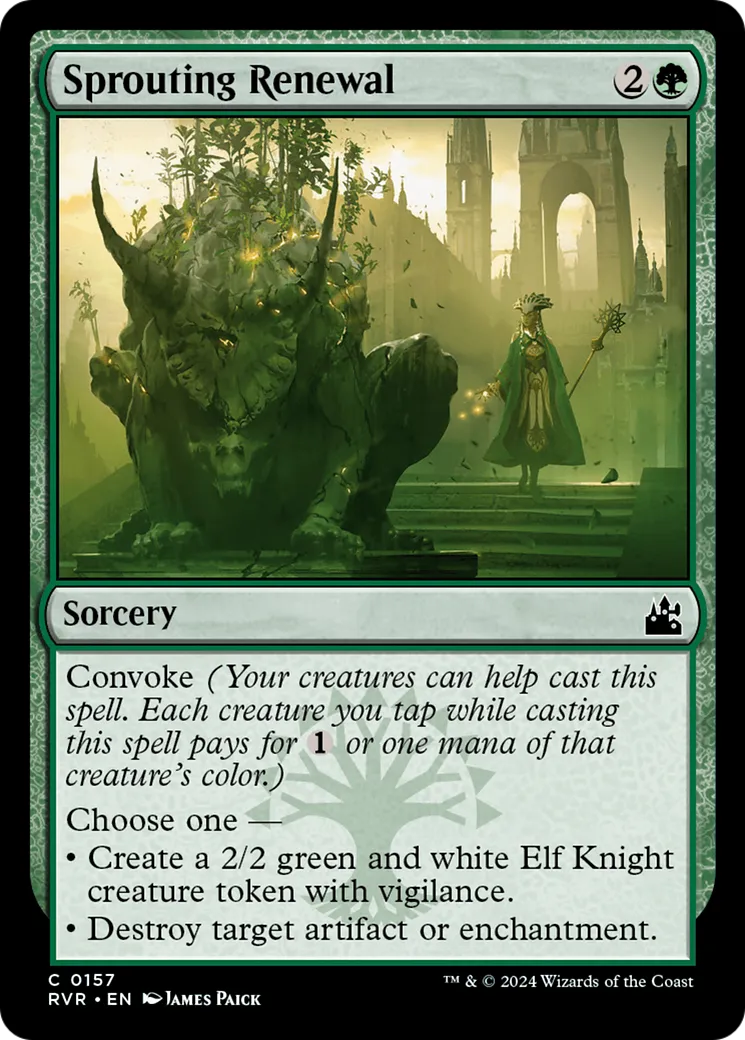 Sprouting Renewal — Ravnica Remastered — Magic: The Gathering