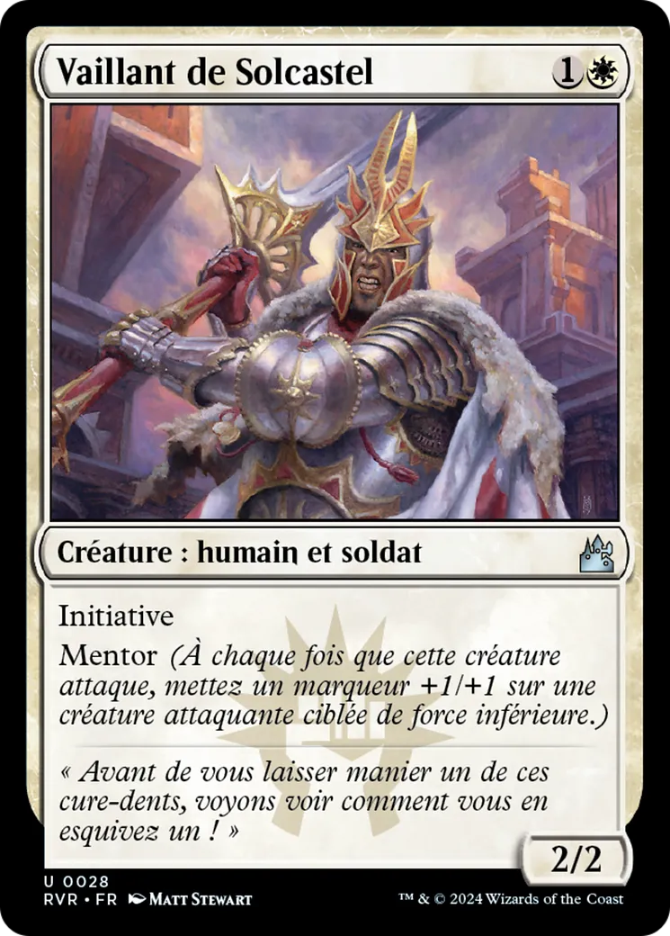 Vaillant de Solcastel — Ravnica Remastered — Magic: The Gathering