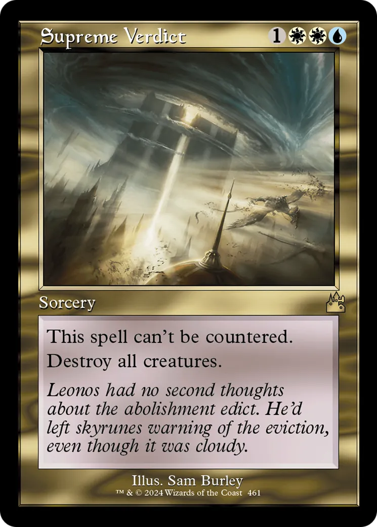 Supreme Verdict — Ravnica Remastered — Magic: The Gathering
