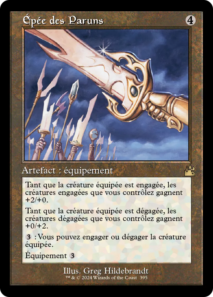 Épée des Paruns — Ravnica Remastered — Magic: The Gathering