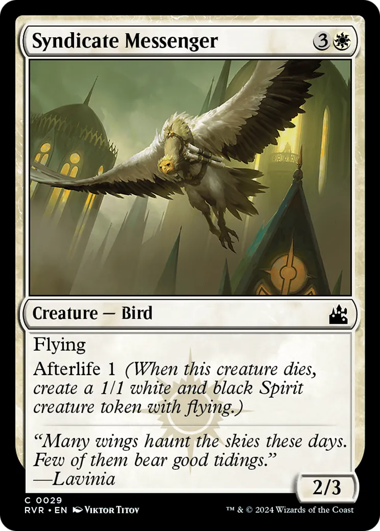 Syndicate Messenger — Ravnica Remastered — Magic: The Gathering