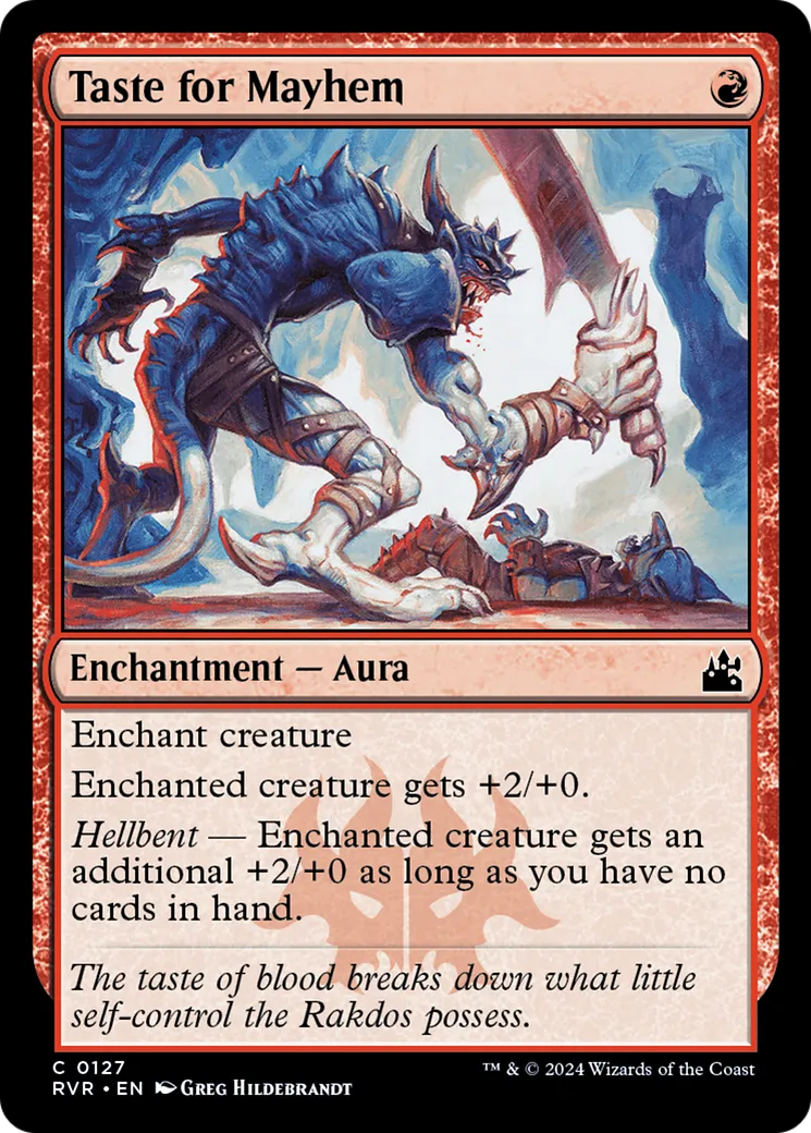 Taste for Mayhem — Ravnica Remastered — Magic: The Gathering
