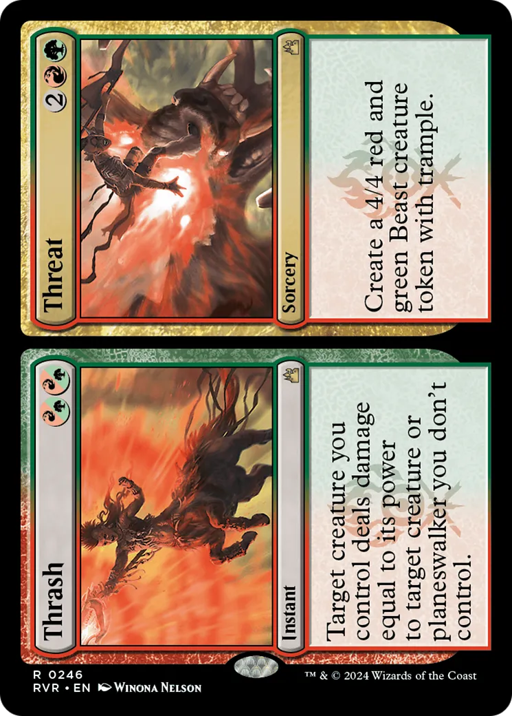 Thrash // Threat — Ravnica Remastered — Magic: The Gathering