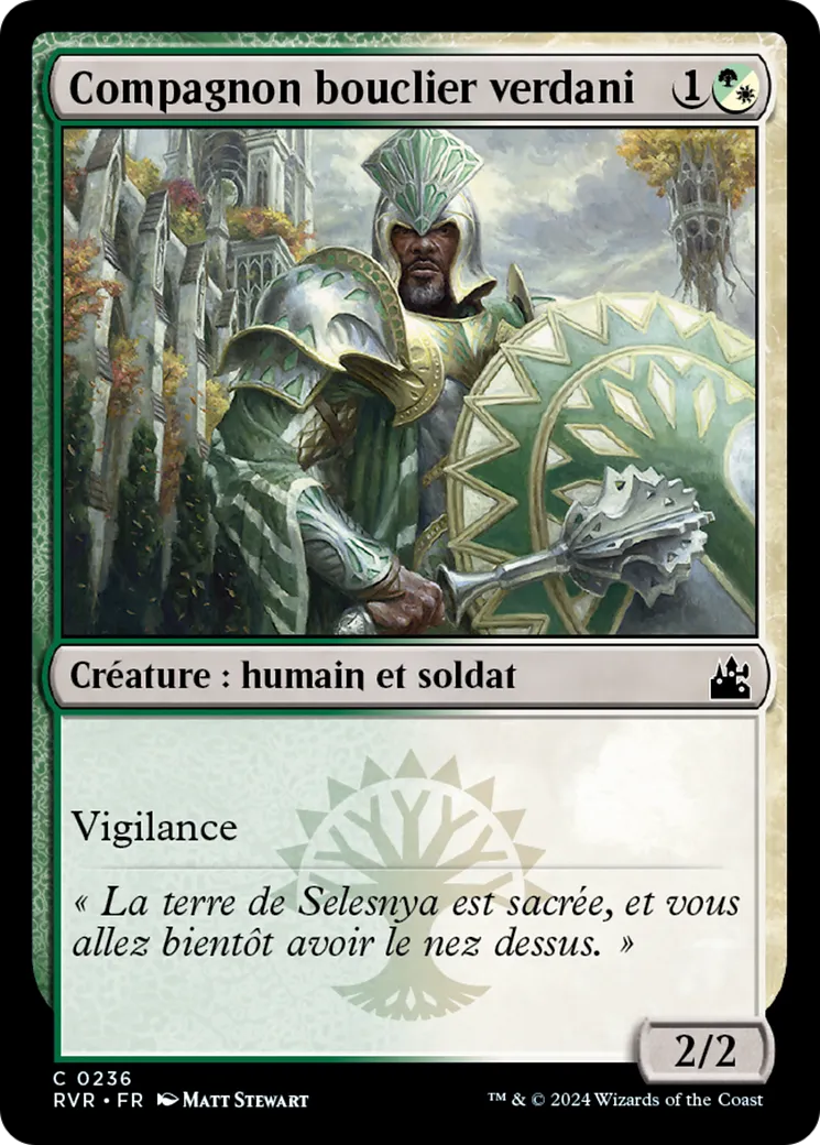 Compagnon bouclier verdani — Ravnica Remastered — Magic: The Gathering