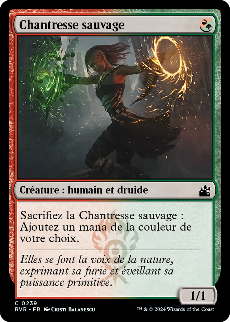 Chantresse sauvage — Ravnica Remastered — Magic: The Gathering