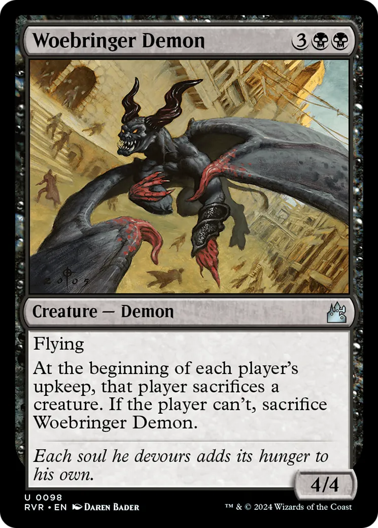 Démon porteur de malheur — Ravnica Remastered — Magic: The Gathering