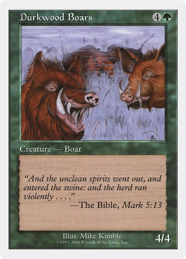 Sangliers de Boissambre — Starter 2000 — Magic: The Gathering