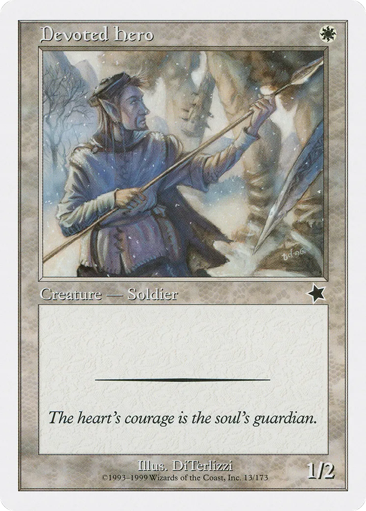 Devoted Hero — Starter 1999 — Magic: The Gathering