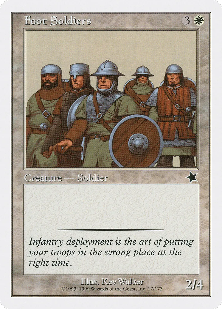 Fantassin — Starter 1999 — Magic: The Gathering