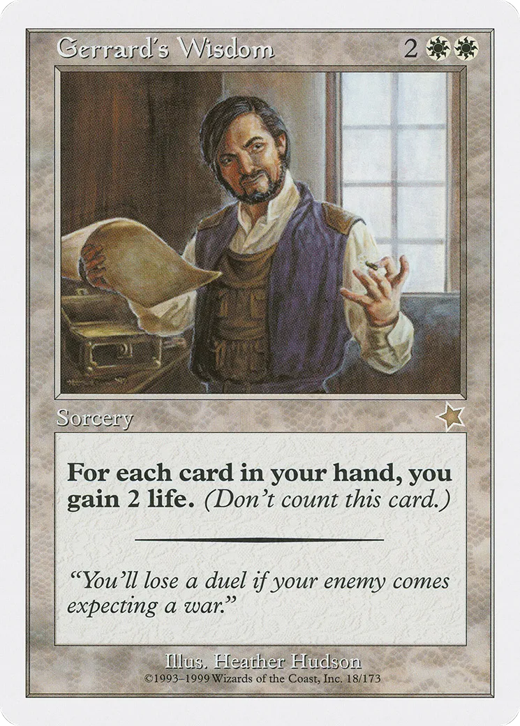 Sagesse selon Gerrard — Starter 1999 — Magic: The Gathering