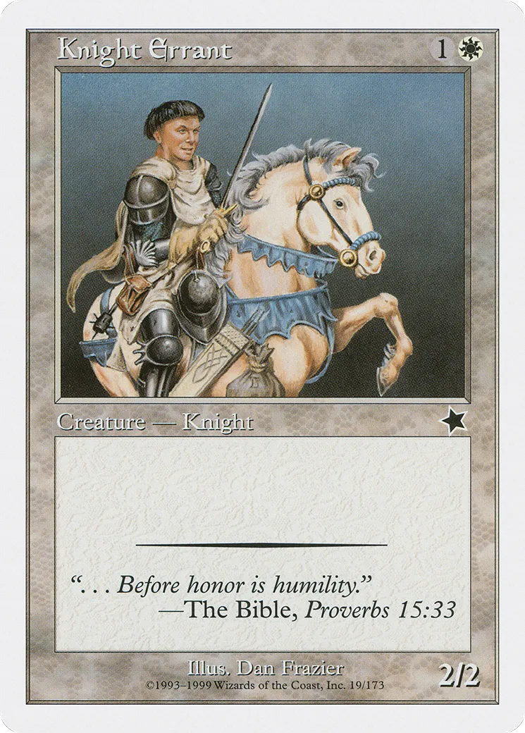 Chevalier errant — Starter 1999 — Magic: The Gathering