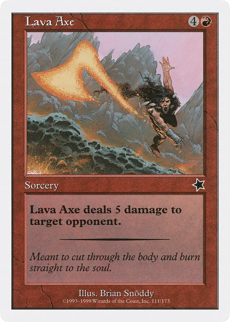 Hache de lave — Starter 1999 — Magic: The Gathering