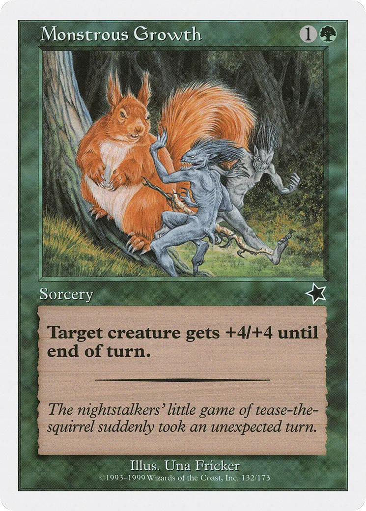 Monstrous Growth — Starter 1999 — Magic: The Gathering