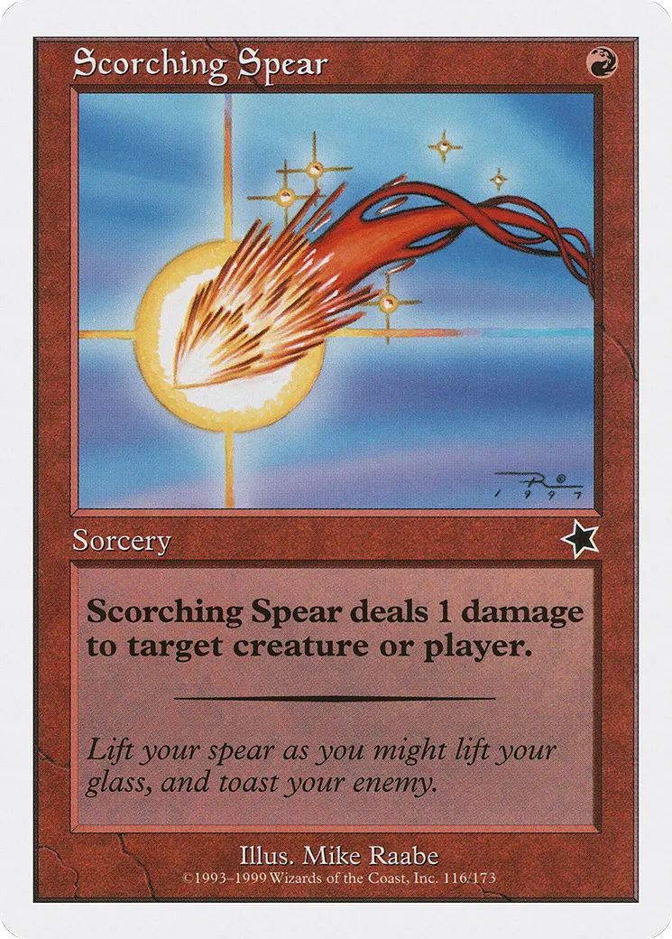 Scorching Spear — Starter 1999 — Magic: The Gathering