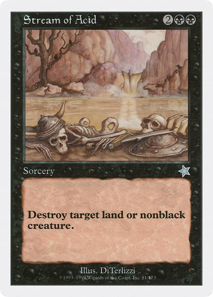 Stream of Acid — Starter 1999 — Magic: The Gathering