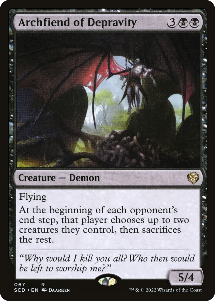 Archfiend of Depravity — Starter Commander Decks — Magic: The Gathering