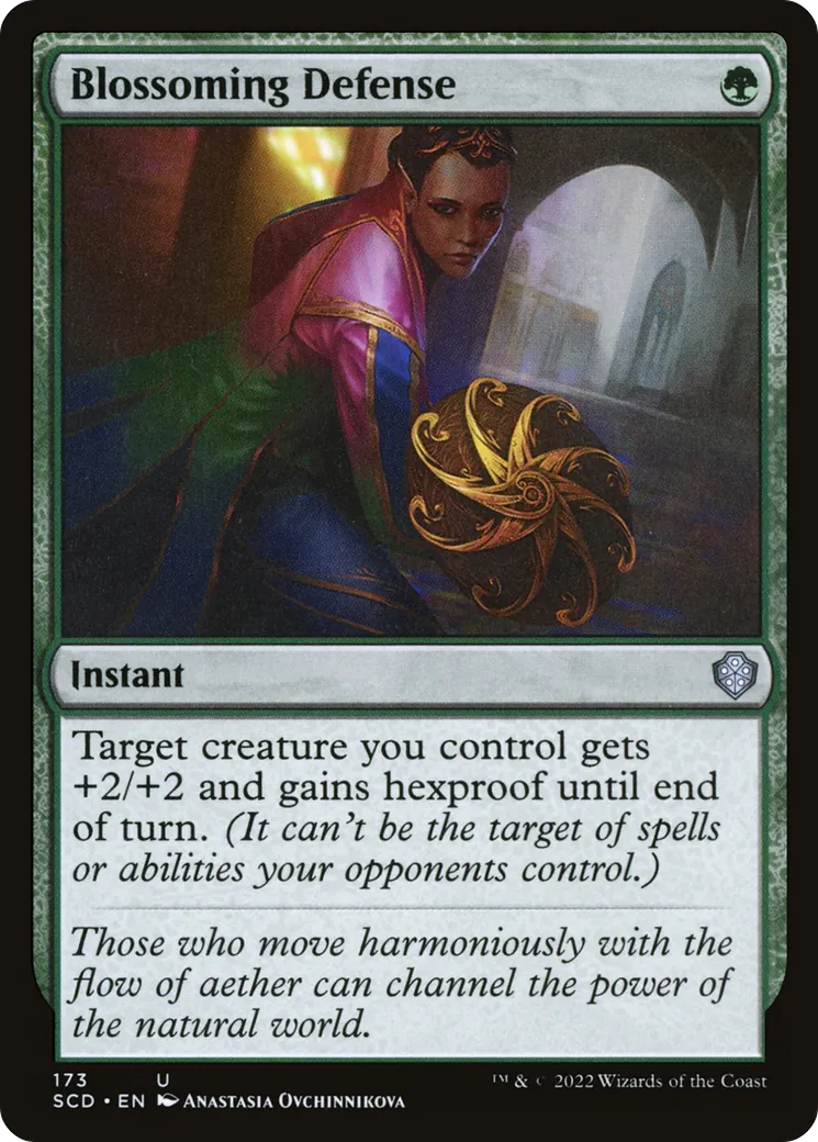 Blossoming Defense from Starter Commander Decks - Magic: The Gathering