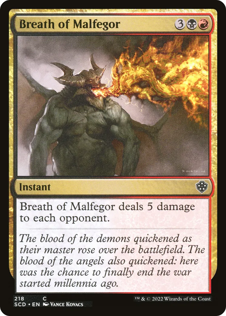Breath of Malfegor — Starter Commander Decks — Magic: The Gathering