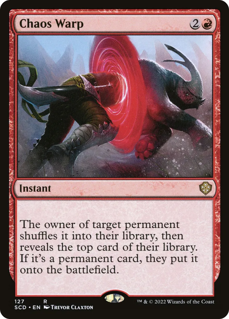 Chaos Warp — Starter Commander Decks — Magic: The Gathering
