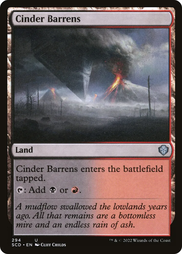 Cinder Barrens — Starter Commander Decks — Magic: The Gathering