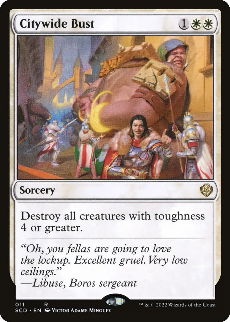 Citywide Bust — Starter Commander Decks — Magic: The Gathering