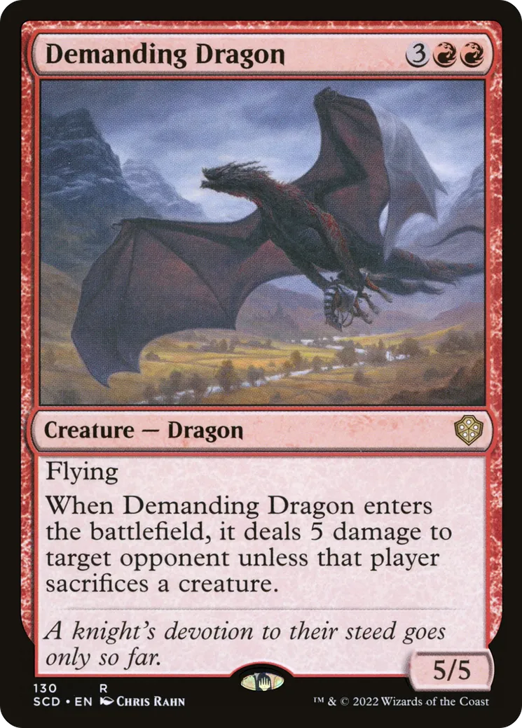 Demanding Dragon — Starter Commander Decks — Magic: The Gathering