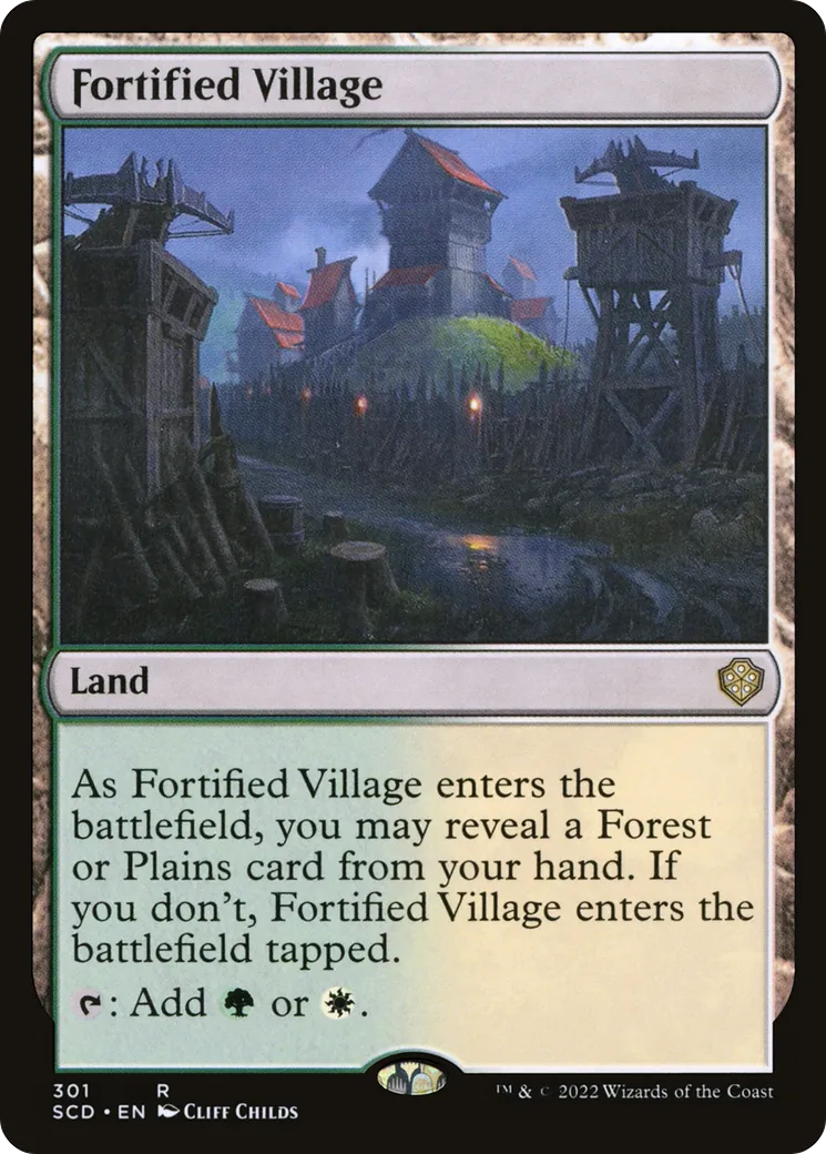 Fortified Village — Starter Commander Decks — Magic: The Gathering