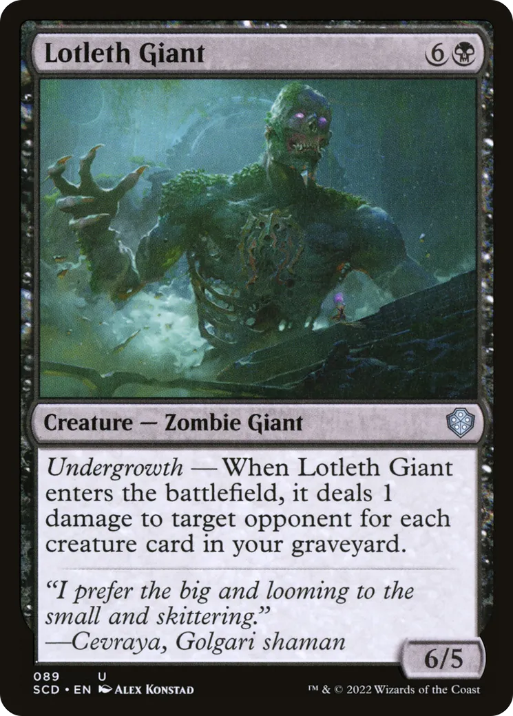Lotleth Giant — Starter Commander Decks — Magic: The Gathering