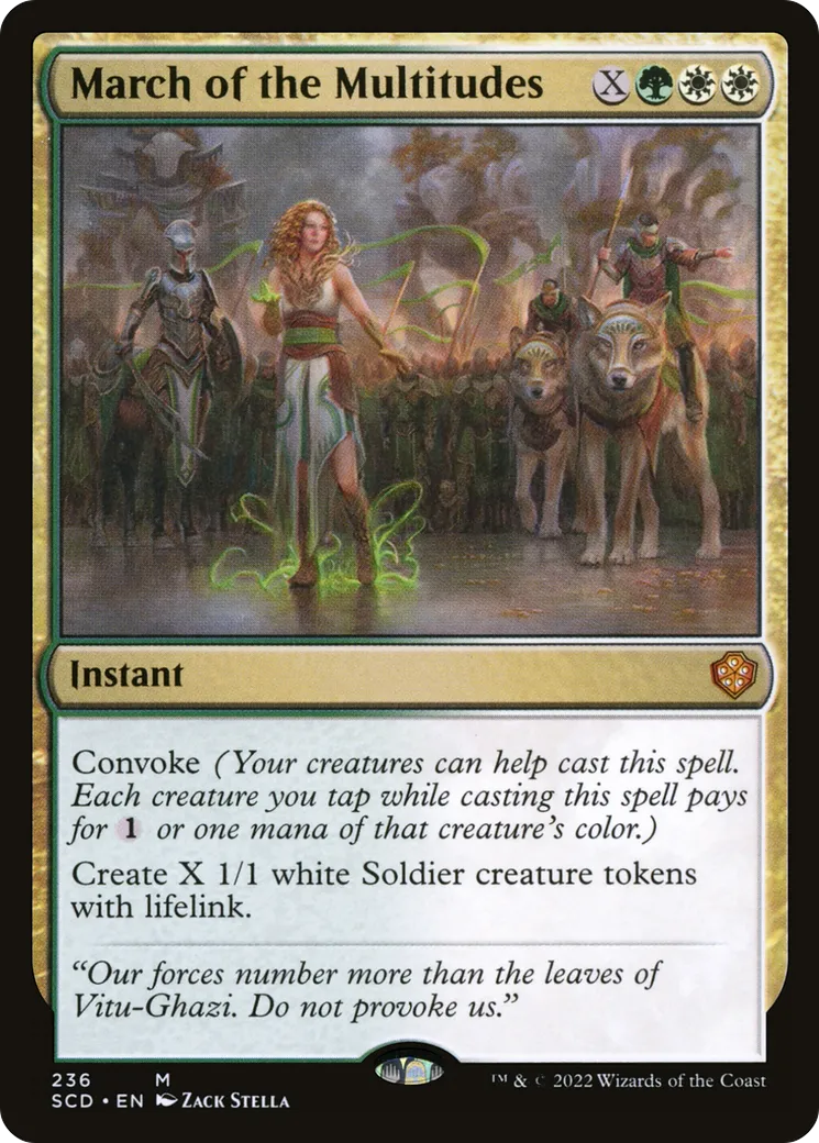 March of the Multitudes — Starter Commander Decks — Magic: The Gathering