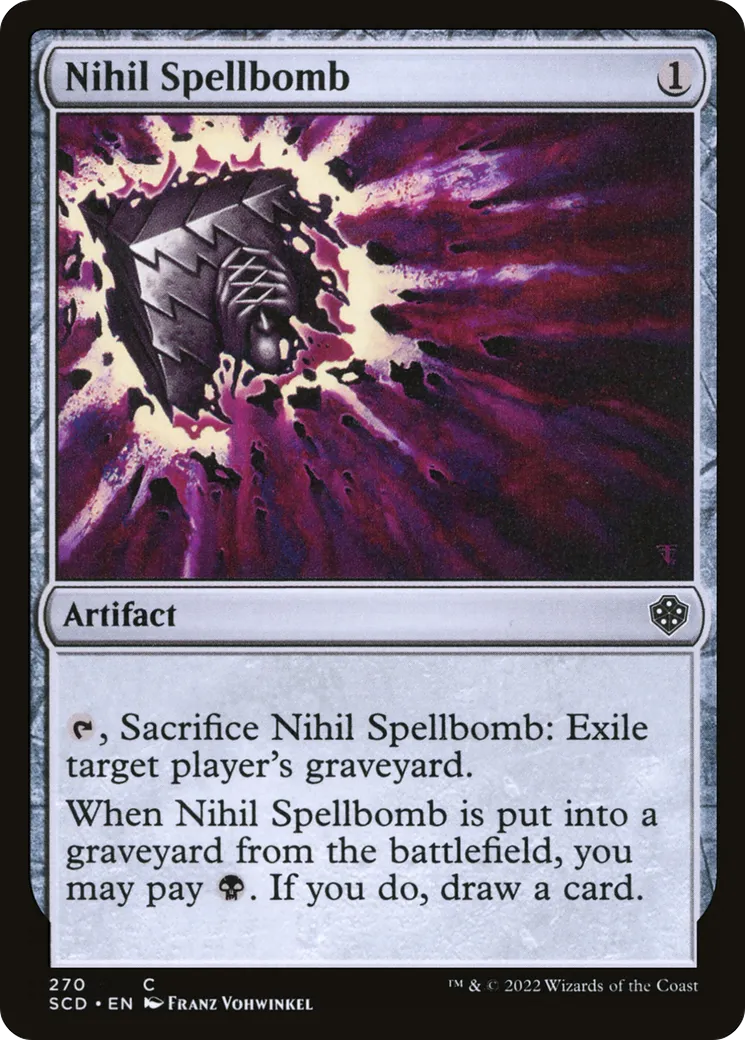 Nihil Spellbomb — Starter Commander Decks — Magic: The Gathering