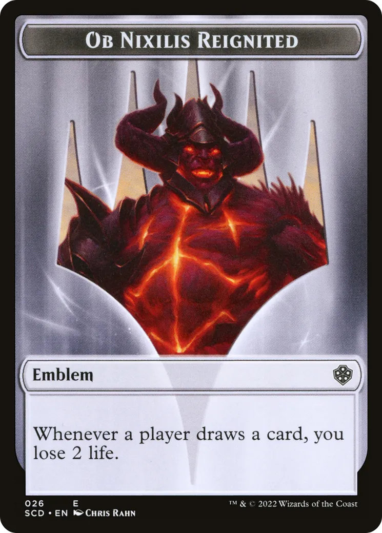 Ob Nixilis Reignited Emblem — Starter Commander Decks — Magic: The Gathering