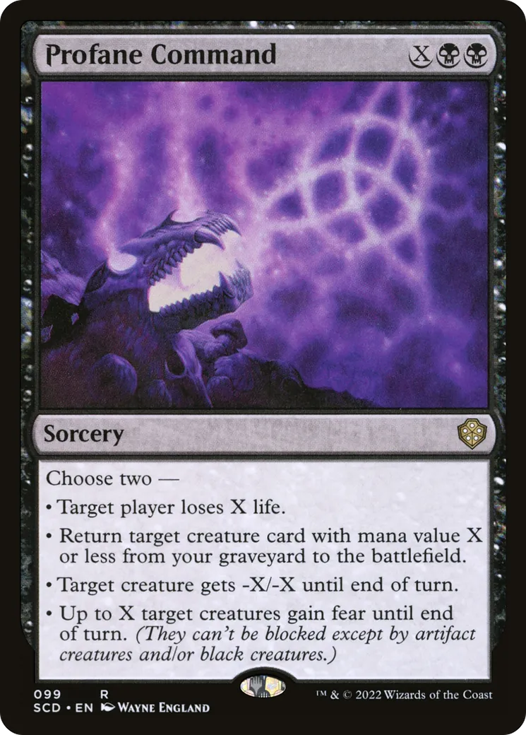 Profane Command — Starter Commander Decks — Magic: The Gathering