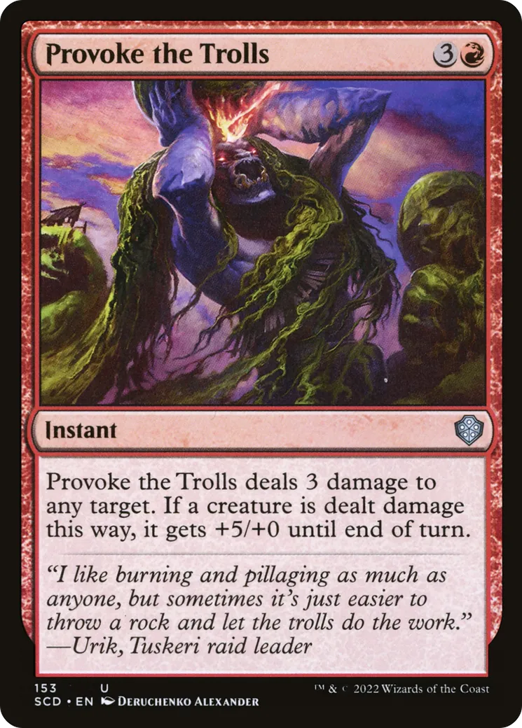 Provoke the Trolls — Starter Commander Decks — Magic: The Gathering