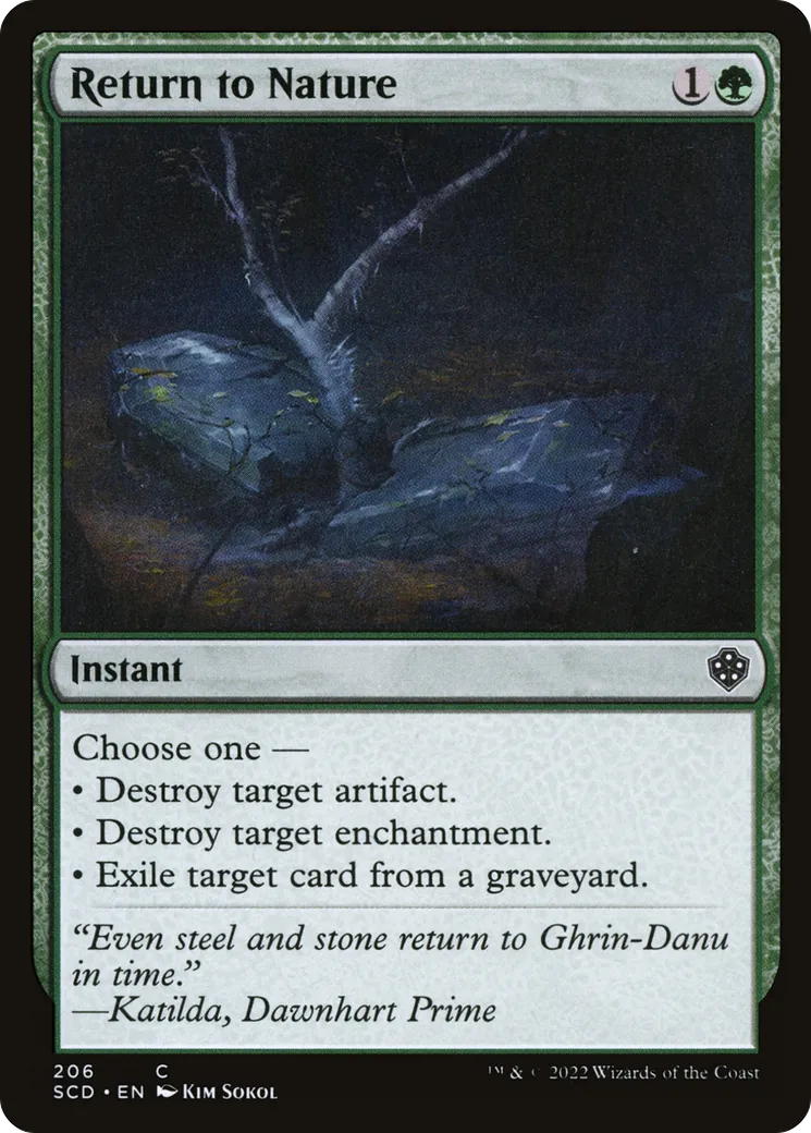 Return to Nature — Starter Commander Decks — Magic: The Gathering