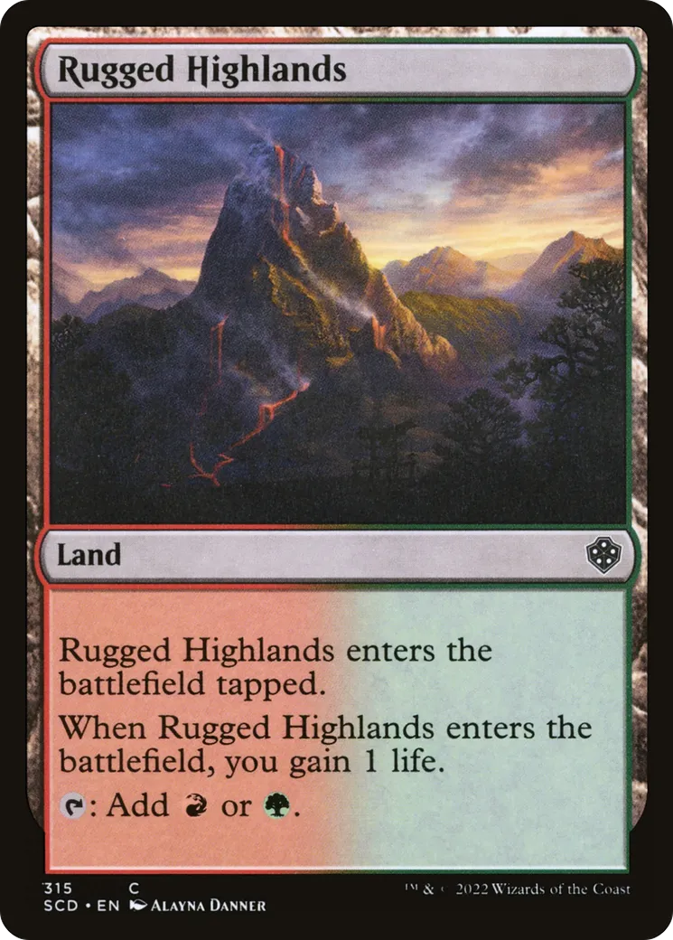 Hautes terres rocailleuses — Starter Commander Decks — Magic: The Gathering