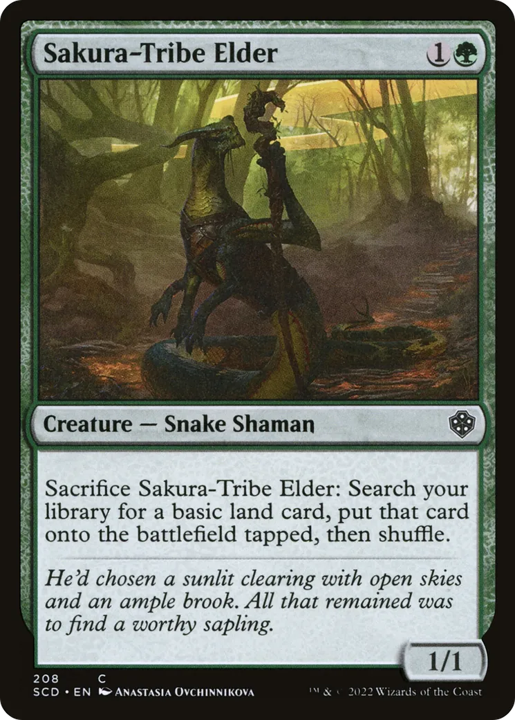 Sakura-Tribe Elder — Starter Commander Decks — Magic: The Gathering