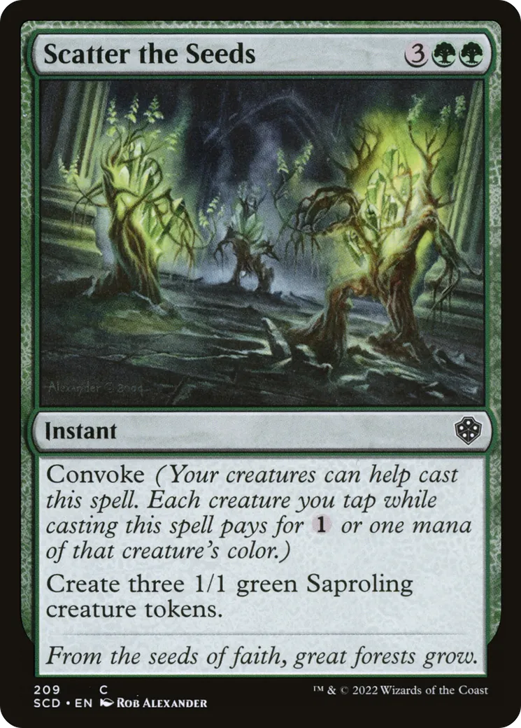 Scatter the Seeds — Starter Commander Decks — Magic: The Gathering