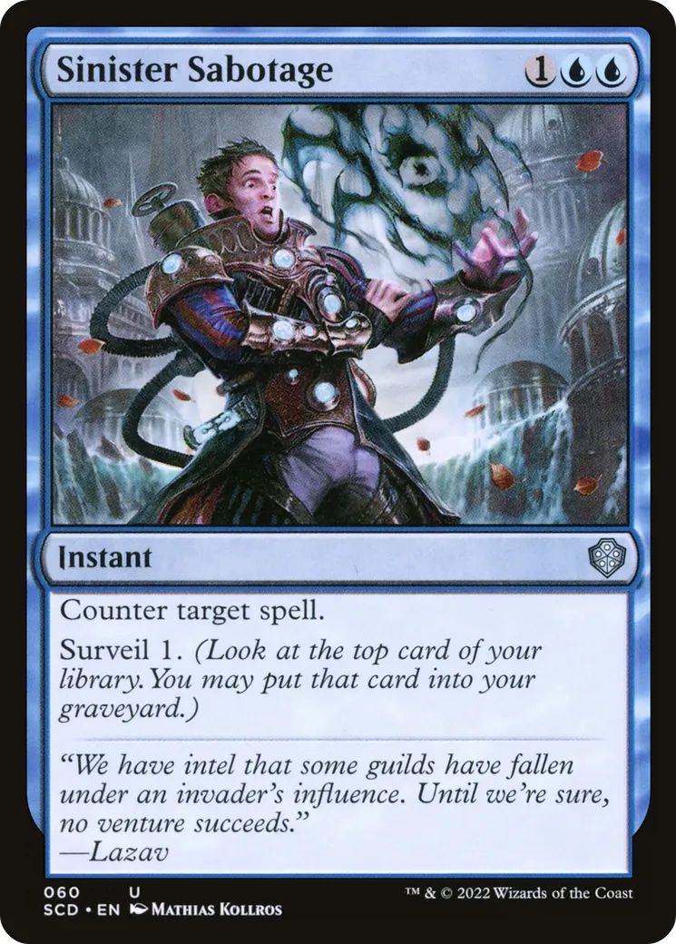 Sinistre sabotage — Starter Commander Decks — Magic: The Gathering
