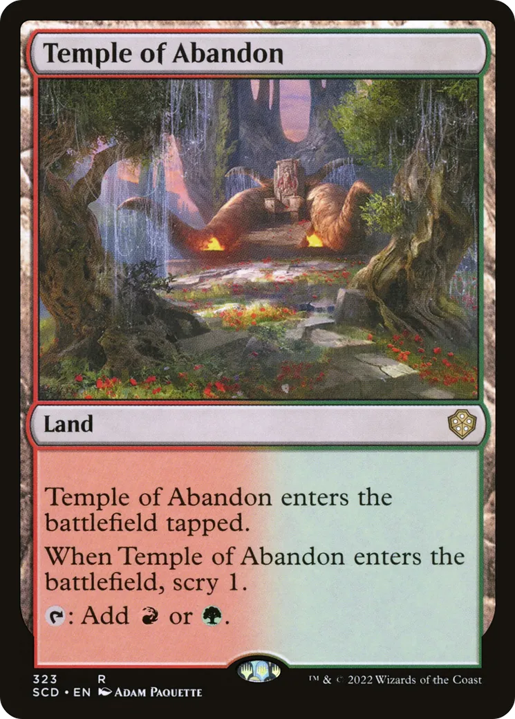 Temple of Abandon — Starter Commander Decks — Magic: The Gathering