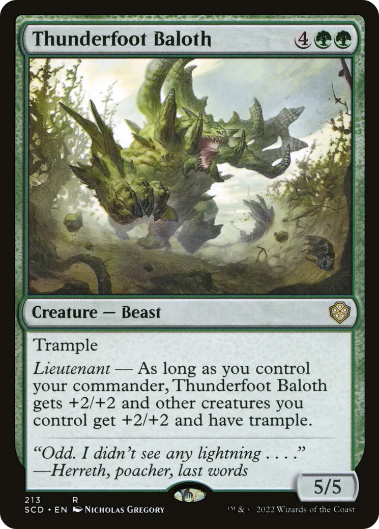 Baloth piédetonnerre — Starter Commander Decks — Magic: The Gathering