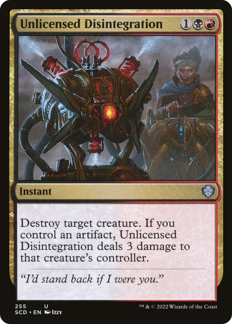 Désintégration illicite — Starter Commander Decks — Magic: The Gathering