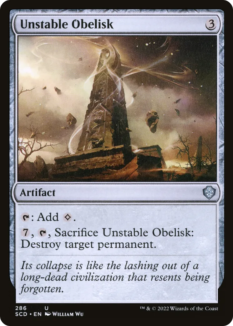 Unstable Obelisk — Starter Commander Decks — Magic: The Gathering
