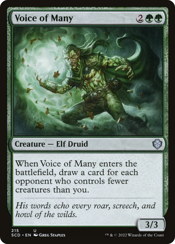 Voix du grand nombre — Starter Commander Decks — Magic: The Gathering
