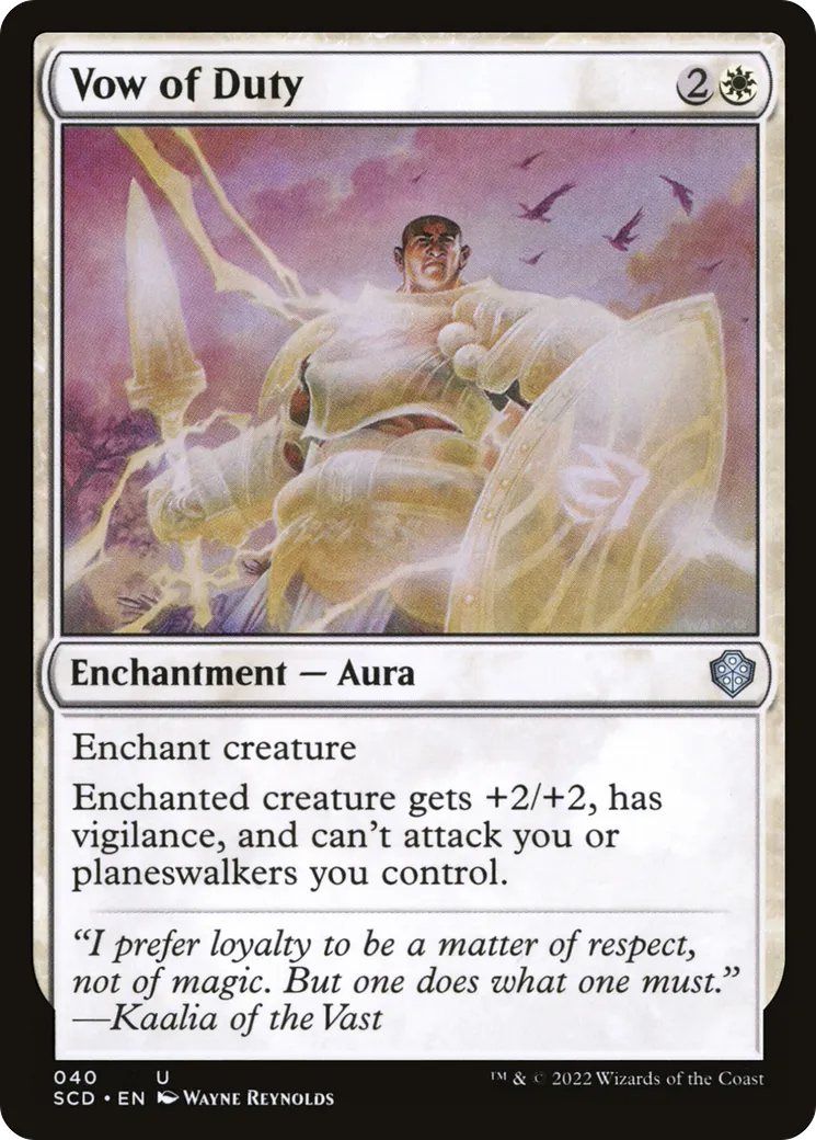 Vow of Duty — Starter Commander Decks — Magic: The Gathering